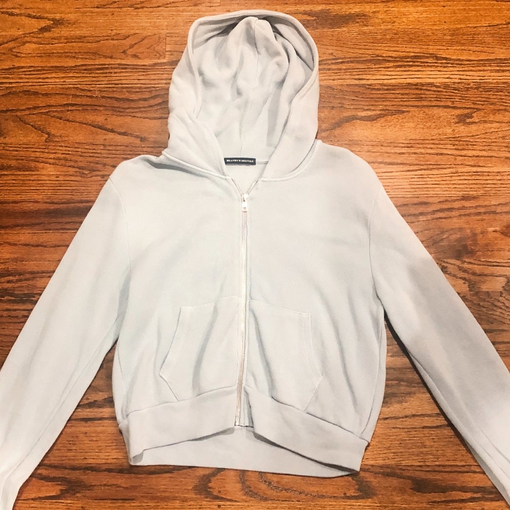 Baby blue zip up (NOT for trade)